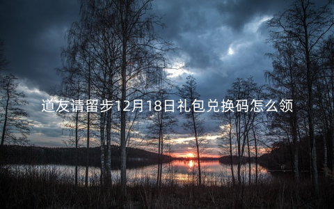 道友请留步12月18日礼包兑换码怎么领