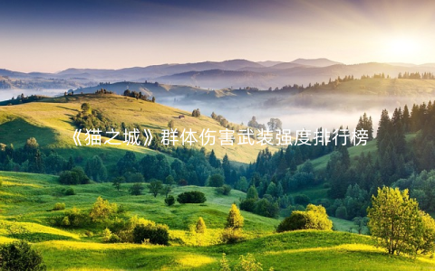 《猫之城》群体伤害武装强度排行榜