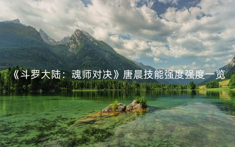 《斗罗大陆：魂师对决》唐晨技能强度强度一览