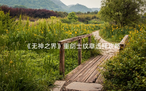 《无神之界》重剑士纹章选择攻略
