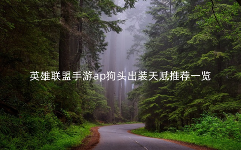 英雄联盟手游ap狗头出装天赋推荐一览
