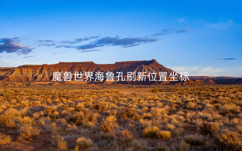 魔兽世界海鲁孔刷新位置坐标