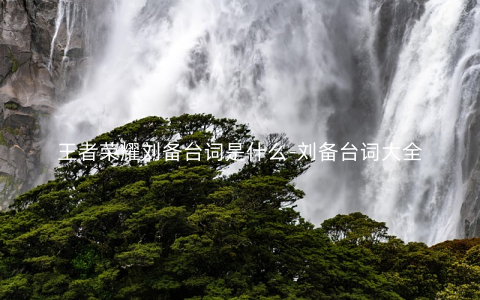 王者荣耀刘备台词是什么-刘备台词大全