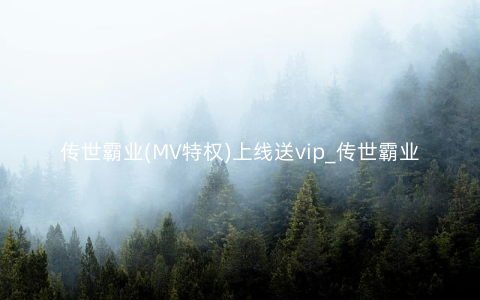 传世霸业(MV特权)上线送vip_传世霸业(MV特权)海量福利