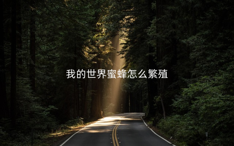 我的世界蜜蜂怎么繁殖