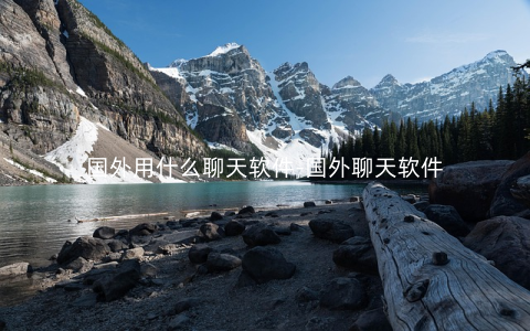 国外用什么聊天软件-国外聊天软件