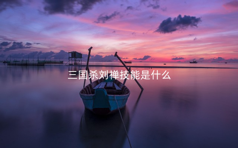 三国杀刘禅技能是什么