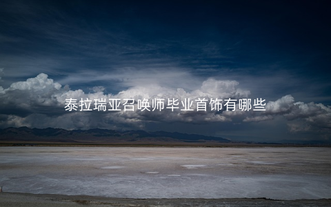 泰拉瑞亚召唤师毕业首饰有哪些
