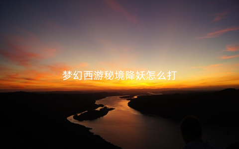 梦幻西游秘境降妖怎么打