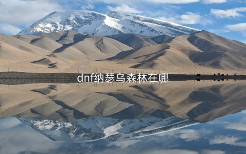 dnf纳瑟乌森林在哪
