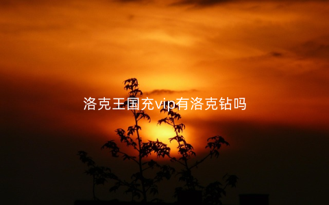 洛克王国充vip有洛克钻吗