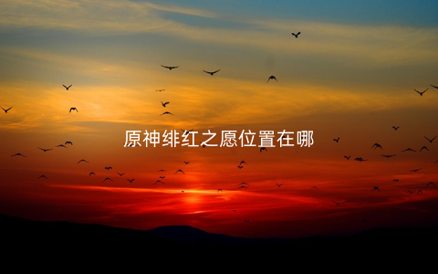 原神绯红之愿位置在哪